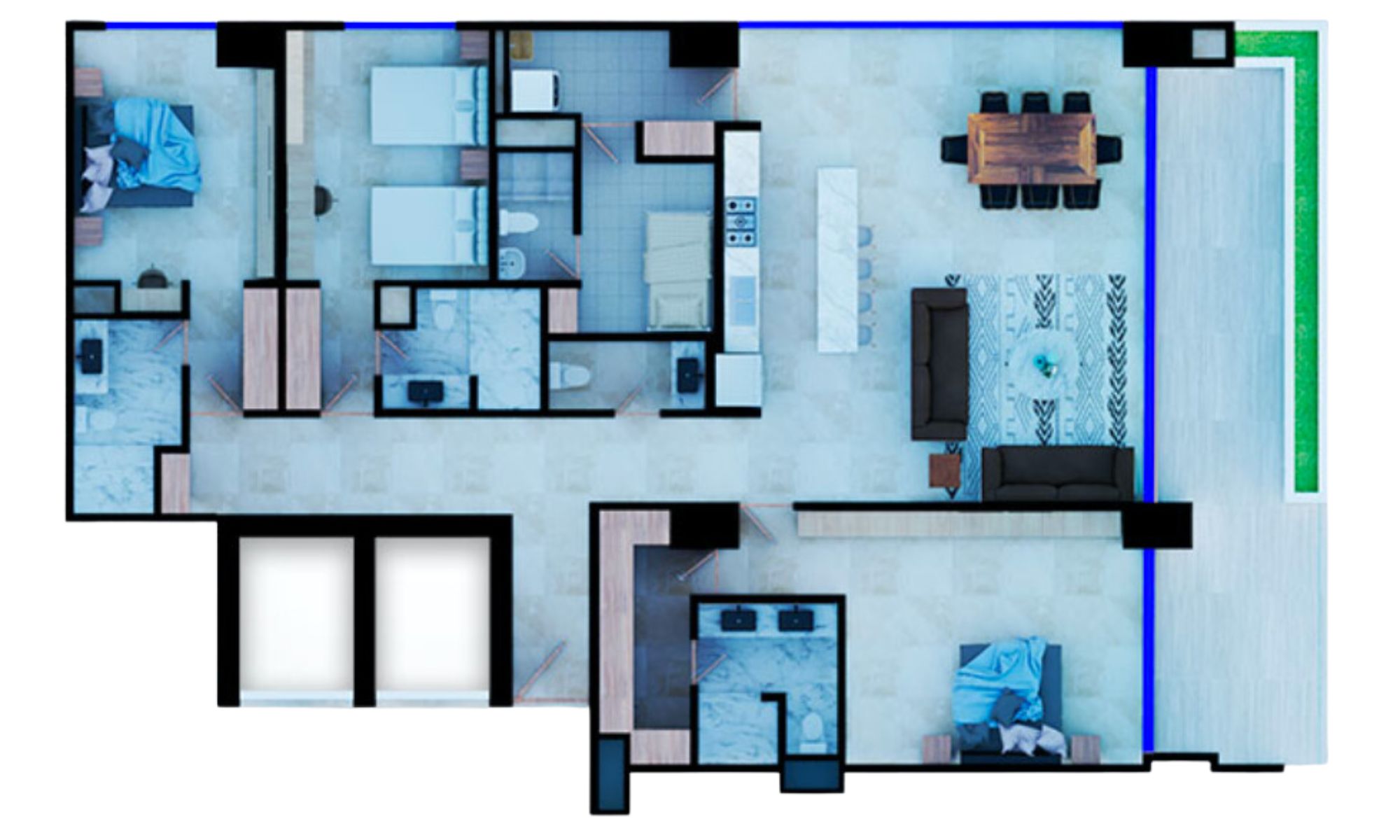 Villa with lagoon view and jacuzzi for sale, Parque Canc&uacute;n, Canc&uacute;n