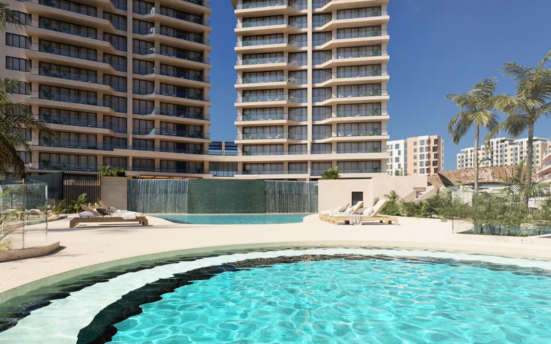 Ocean view condo with dock, adults pool, sports courts, golf, marina,  beach club, for sale Puerto Canc&uacute;n.