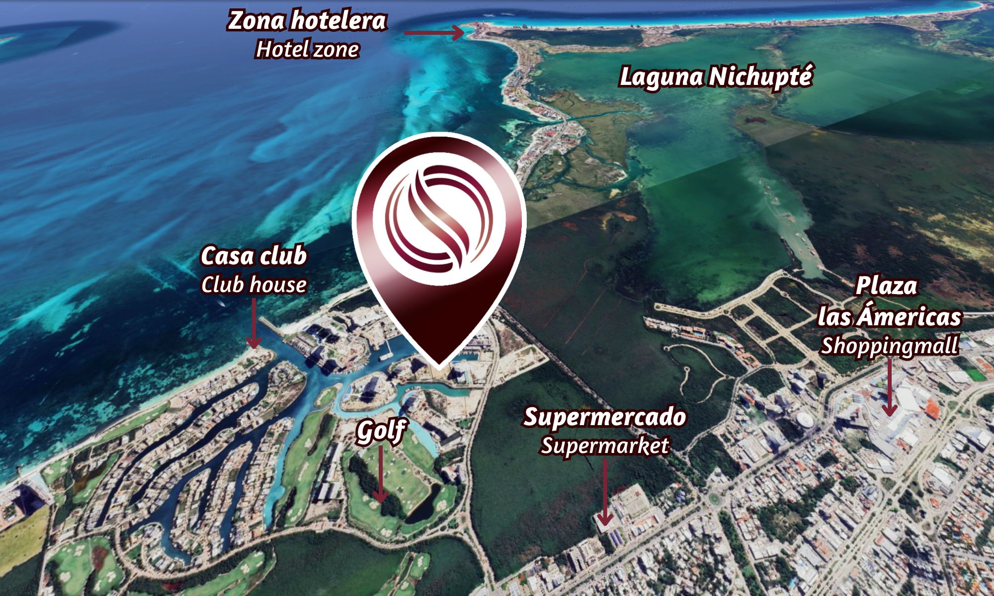 Villa con doble terraza y jacuzzi privado, en venta, Parque Canc&uacute;n, Canc&uacute;n