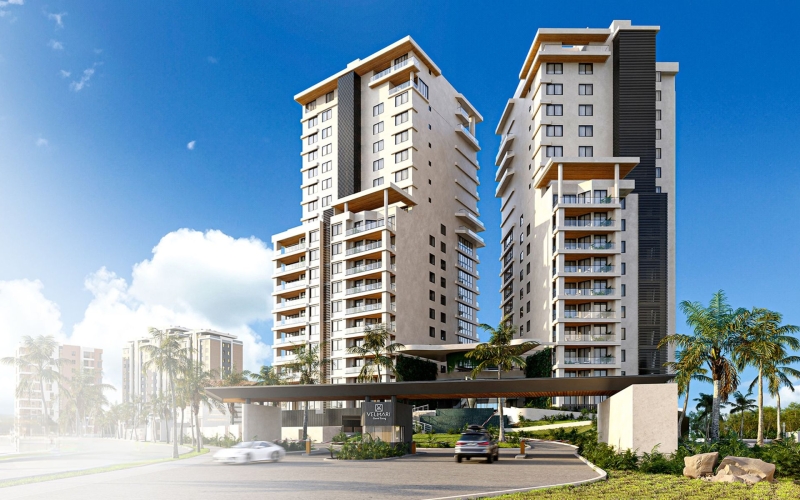 Departamento con vista al mar, muelle, golf, marina, en venta en Puerto Canc&uacute;n.