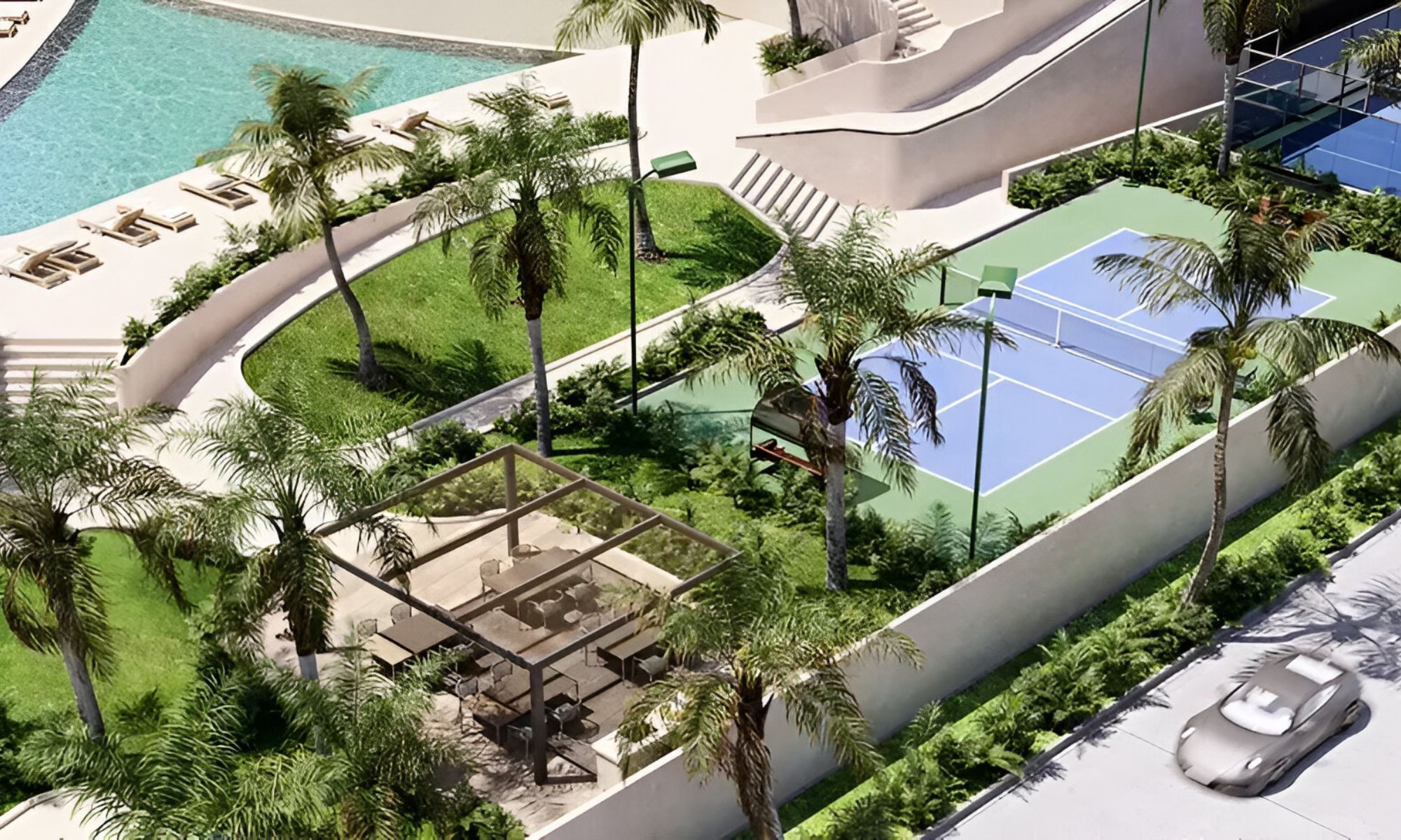 Ocean view condo with dock, adults pool, access to the beach, marina and golf, for sale Puerto Canc&uacute;n.