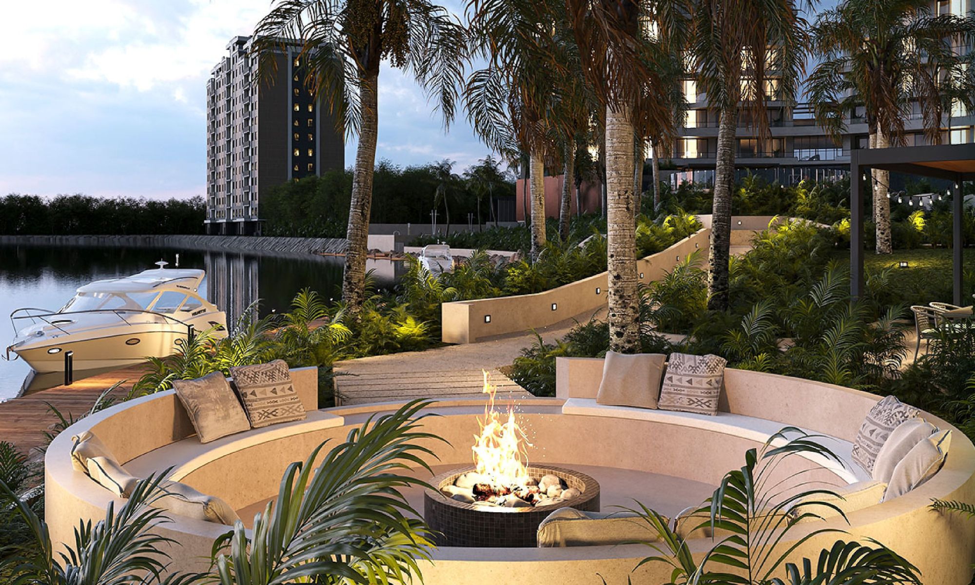 Luxury condo with beautiful views of the sea and the marina, with amenities: infinity pool, spa, gym, lounge area, meeting room, lobby