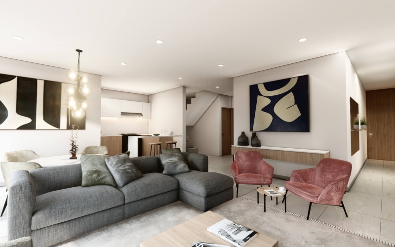 Apartment with balcony, common roof garden and patio, Miguel Hidalgo, Mexico City.