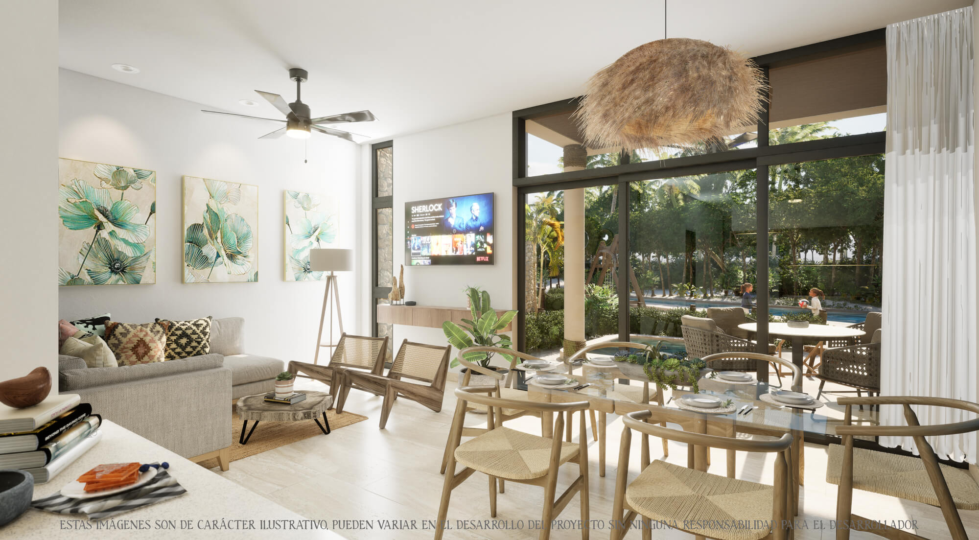 Condominio con alberca, beach club y casa Club en venta, San Benito, Merida.