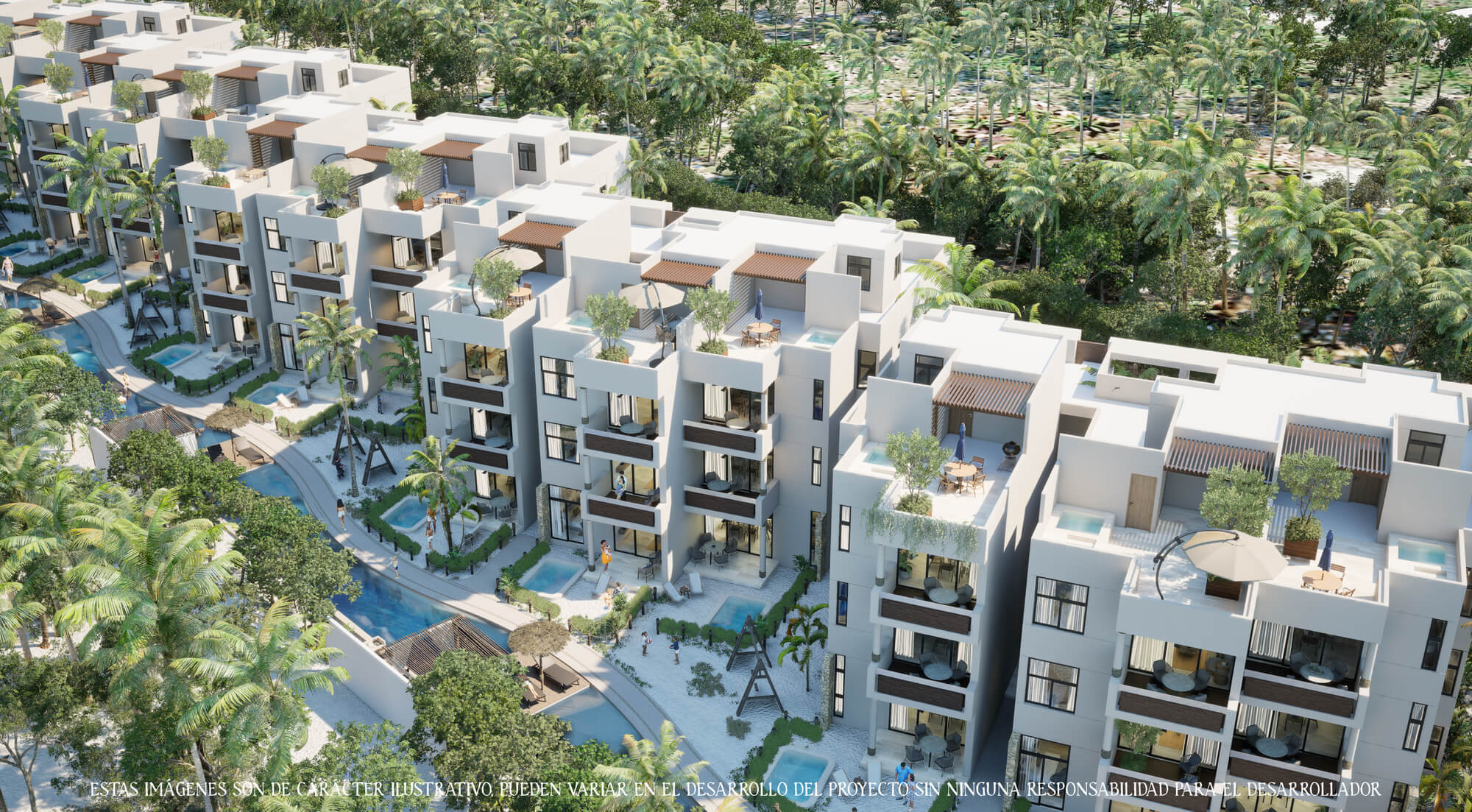 Apartment with pool, beach club and Clubhouse for sale, San Benito, M&eacute;rida.