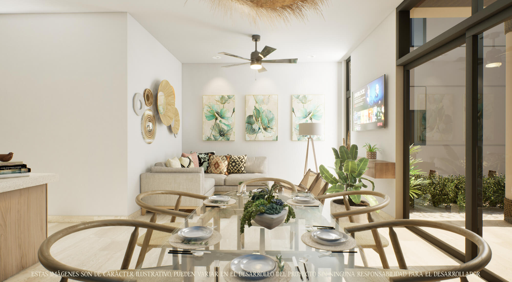 Penthouse with beach club, pool, gym, jogging track, barbecue area among many other activities, North Zone, M&eacute;rida