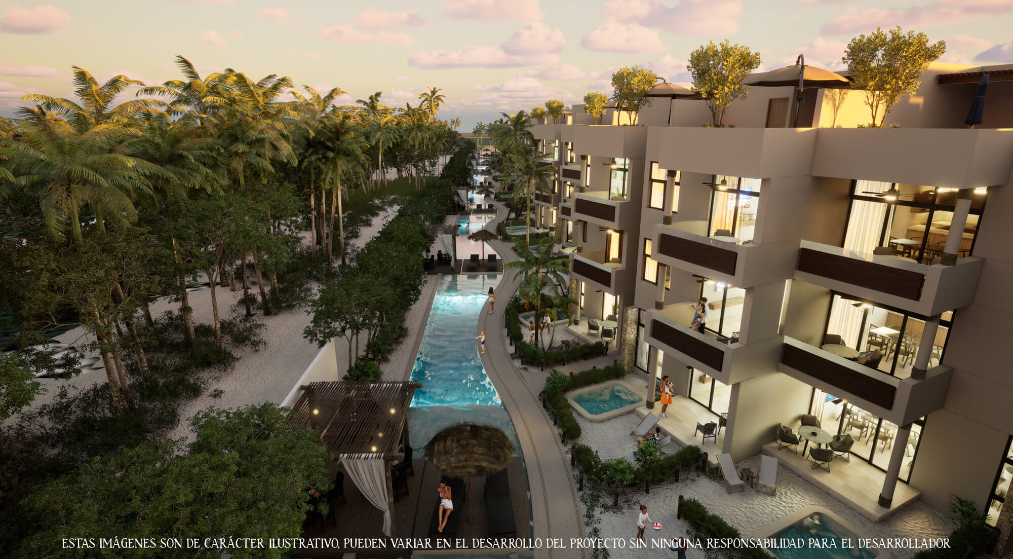 Penthouse with beach club, pool, gym, jogging track, barbecue area among many other activities, North Zone, M&eacute;rida