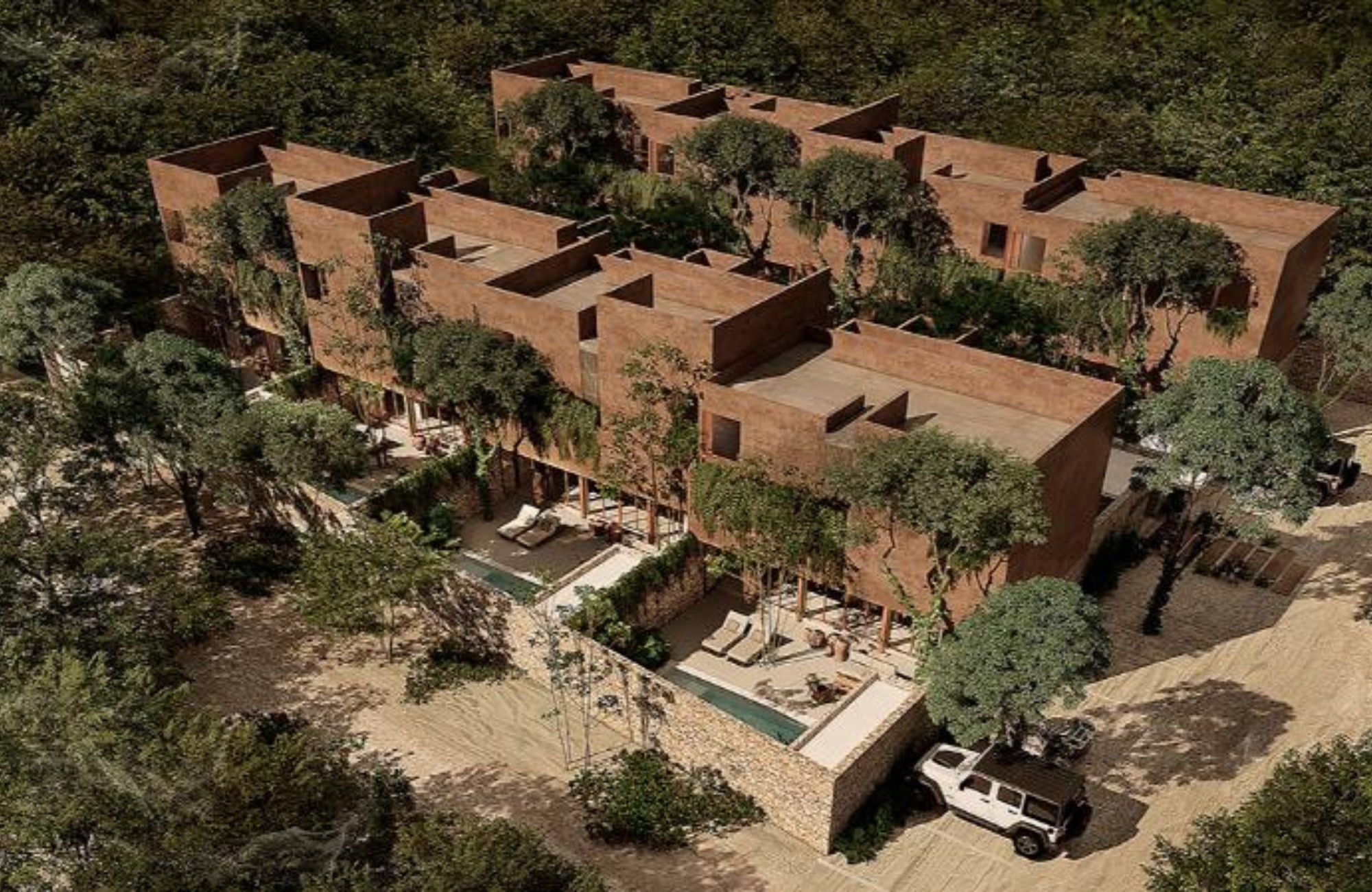 Casa de dos niveles con piscina privada, terraza, patio, bar, bodega. Areas comunes, area zen, area de asadores, bar lounge.