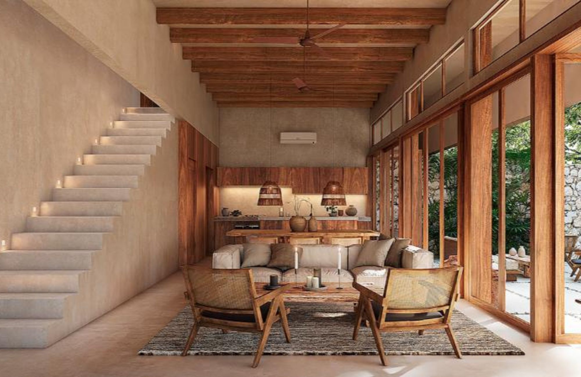 Villa de 4 recamaras, alberca privada, acabados de lujo, cuarto en planta baja, pre-construccion en venta aldea Zama, Tulum.