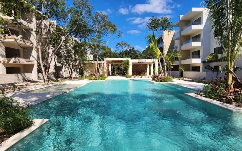 Apartment with common pool, pre-construction, Selvanova, Playa del Carmen