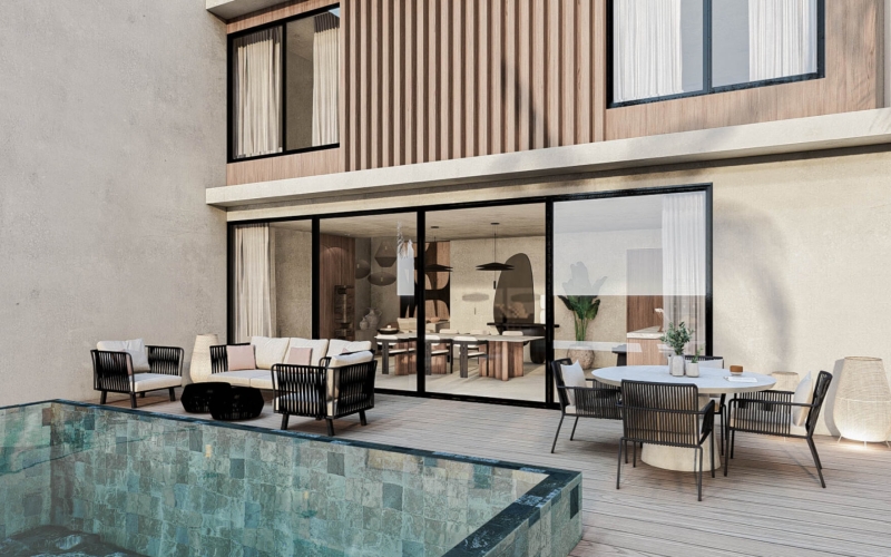 House with garden, roof garden, private pool, for sale, North Hotel Zone, Cozumel