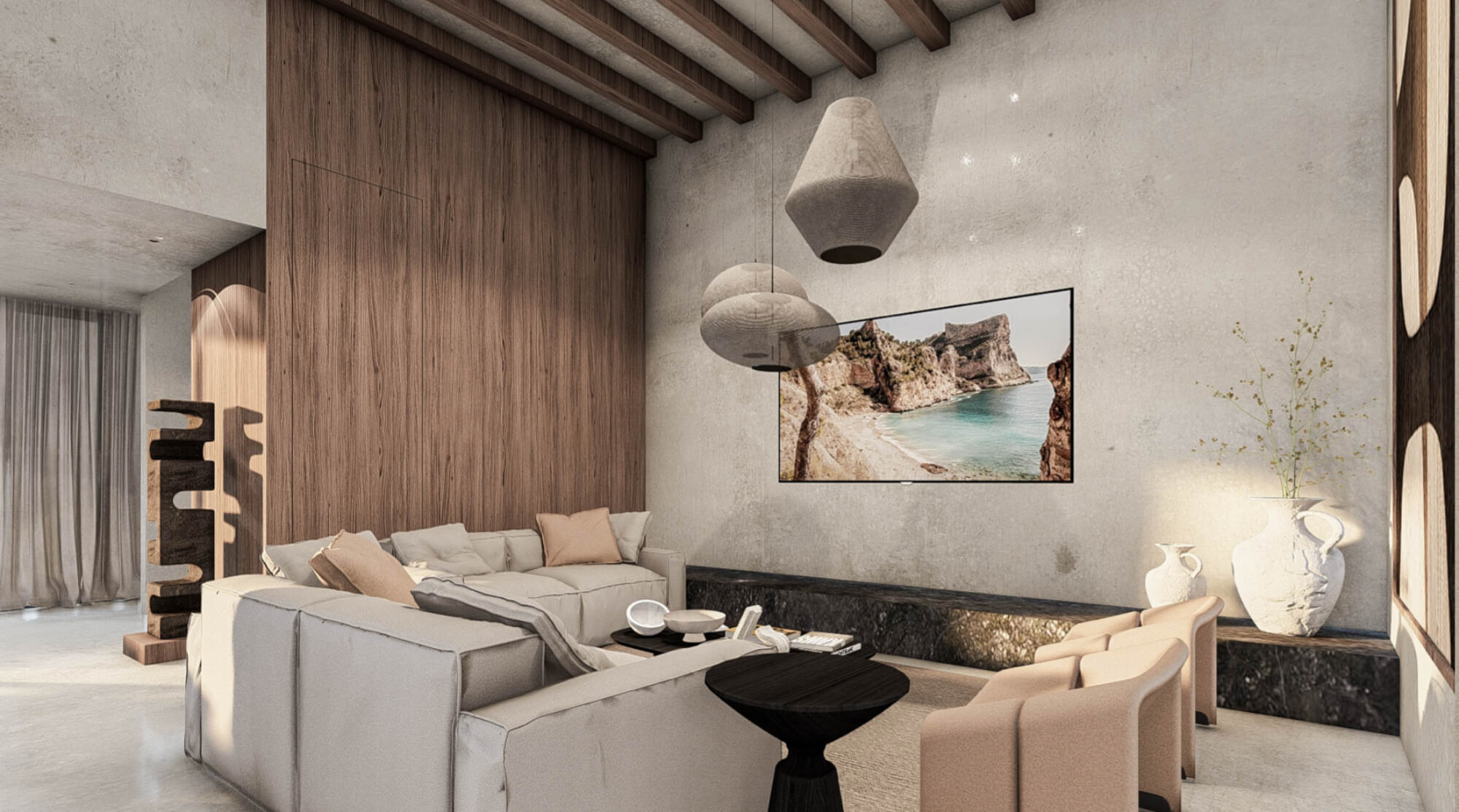 House with private pool, rooftop, double-height window, pre-construction, for sale in Country Club, Cozumel.