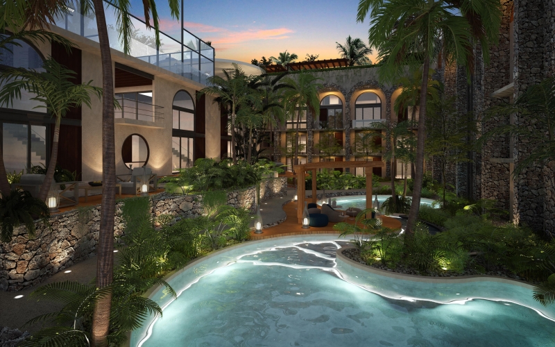 Apartment with garden, terrace, pool, sauna and jacuzzi, for sale, Playacar.