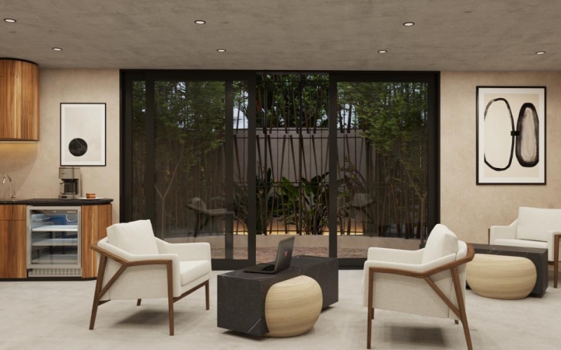 Condominium with garden, terrace, pool, sauna and jacuzzi, for sale, Playacar, Playa del Carmen.