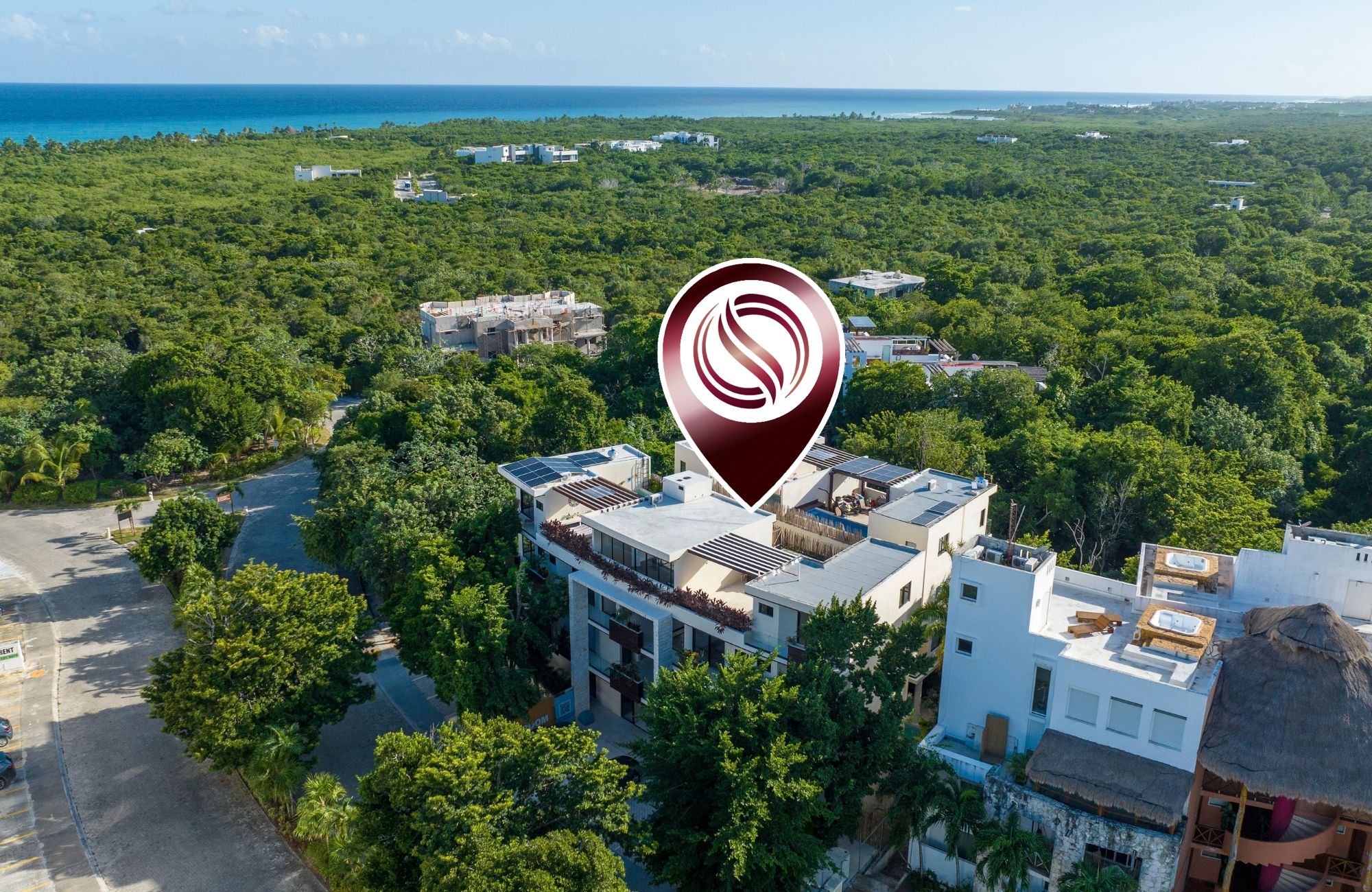 Departamento, rooftop bar con alberca, ethnic mall, instagram butler y mas amenidades en Aldea Zama, venta Tulum.