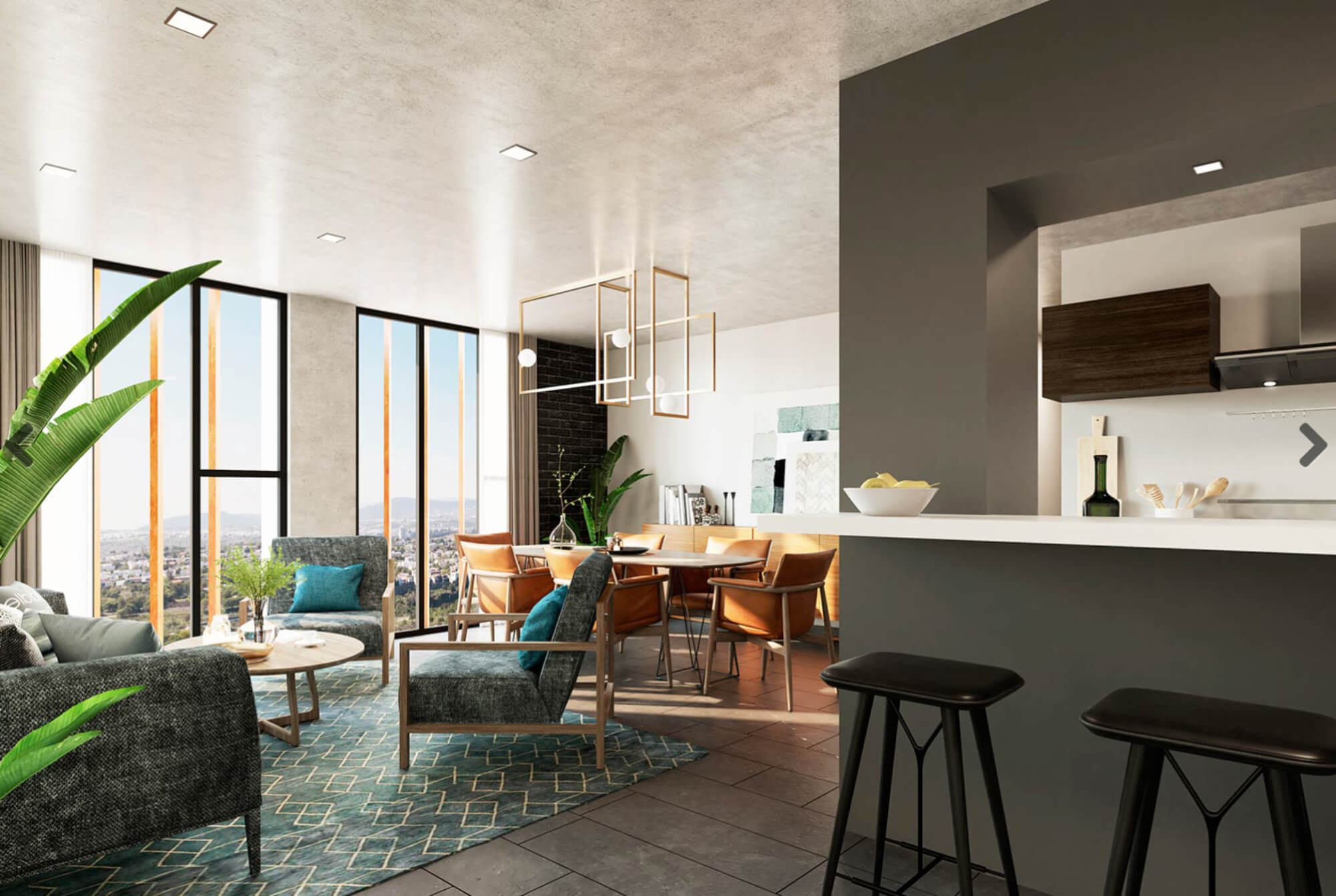 Penthouse with indoor pool, grills, paddle tennis court, gym, for sale, San Jeronimo, Queretaro.