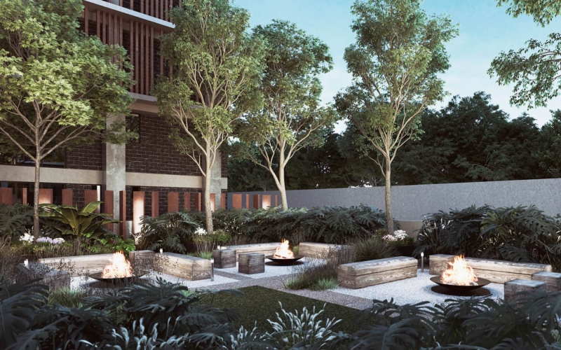 Condo with garden, indoor pool, Padel Court, pet zone, for sale, San Jeronimo Fractionation, Queretaro.