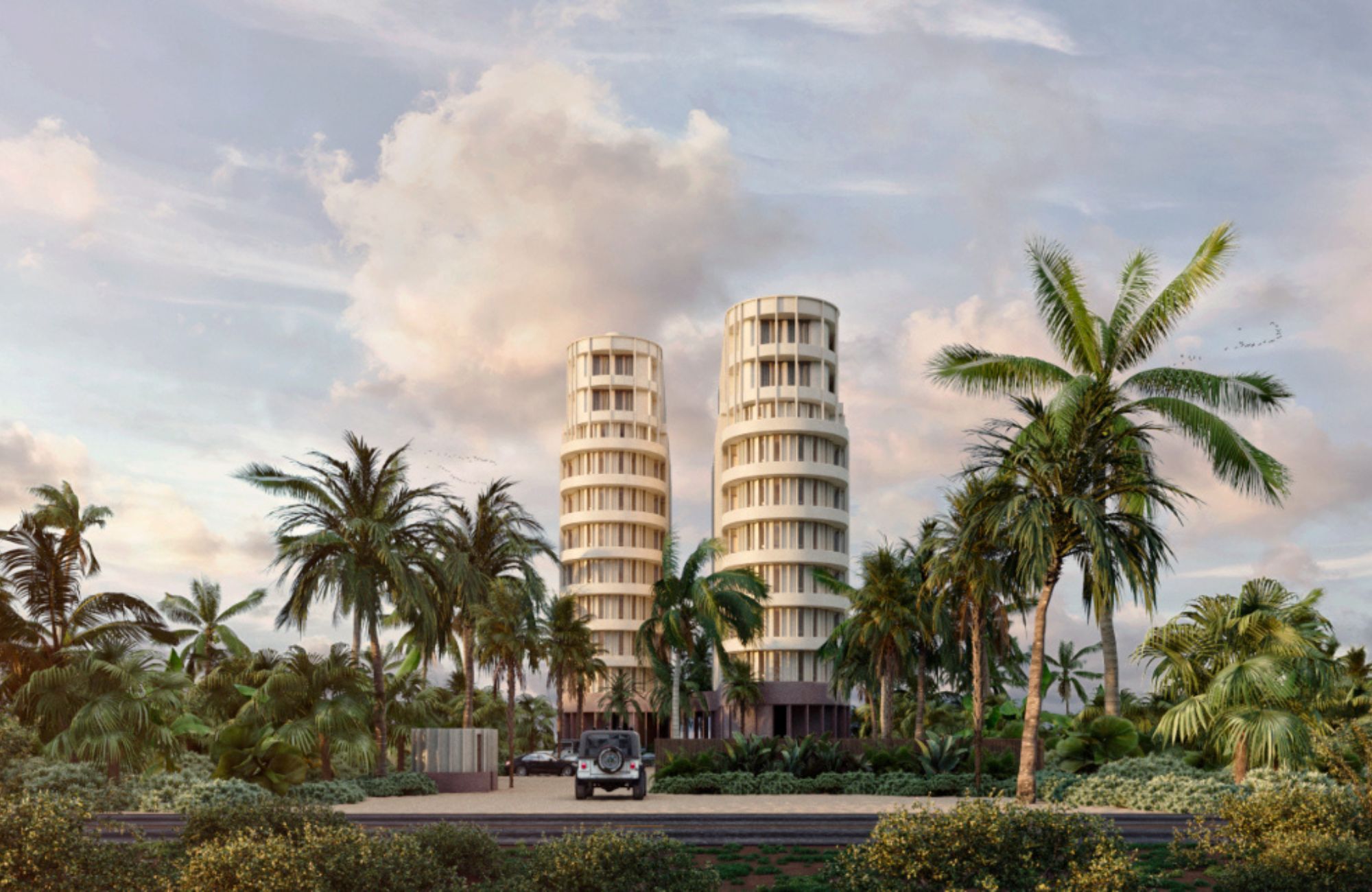 Condo with a pool by the sea and terrace, for sale in San Crisanto, Yucatan.