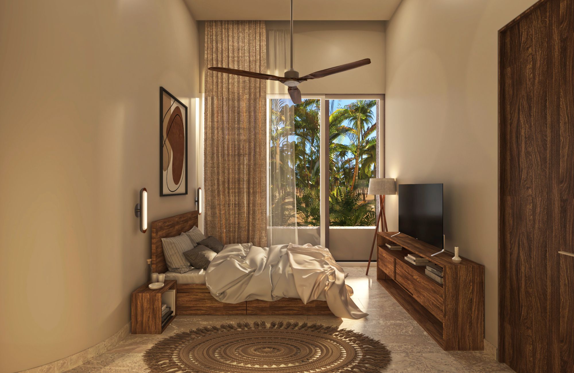 Condo with a pool by the sea and terrace, for sale in San Crisanto, Yucatan.