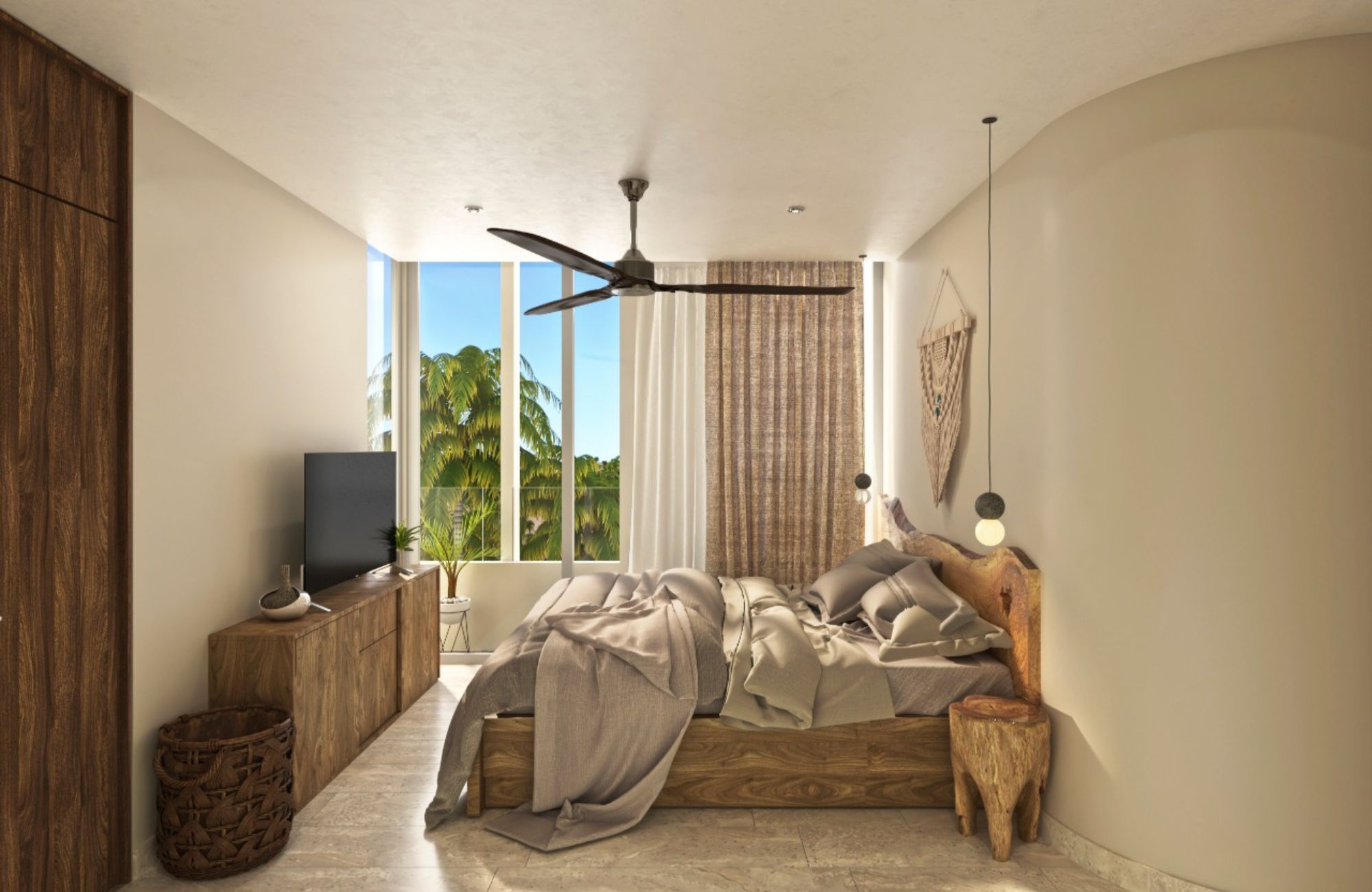 Condo with a pool by the sea and terrace, for sale in San Crisanto, Yucatan.