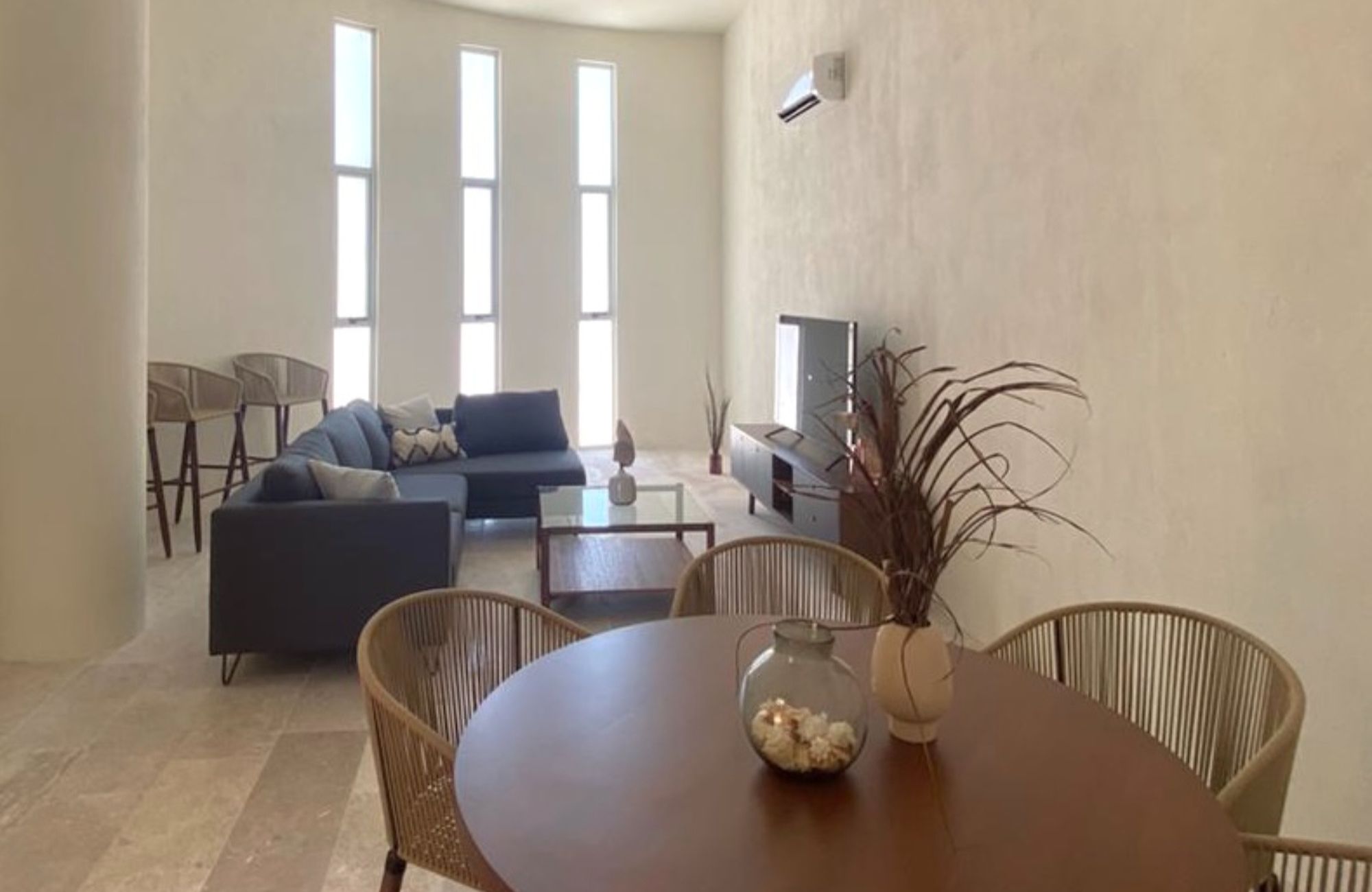 Condo with a pool by the sea and terrace, for sale in San Crisanto, Yucatan.