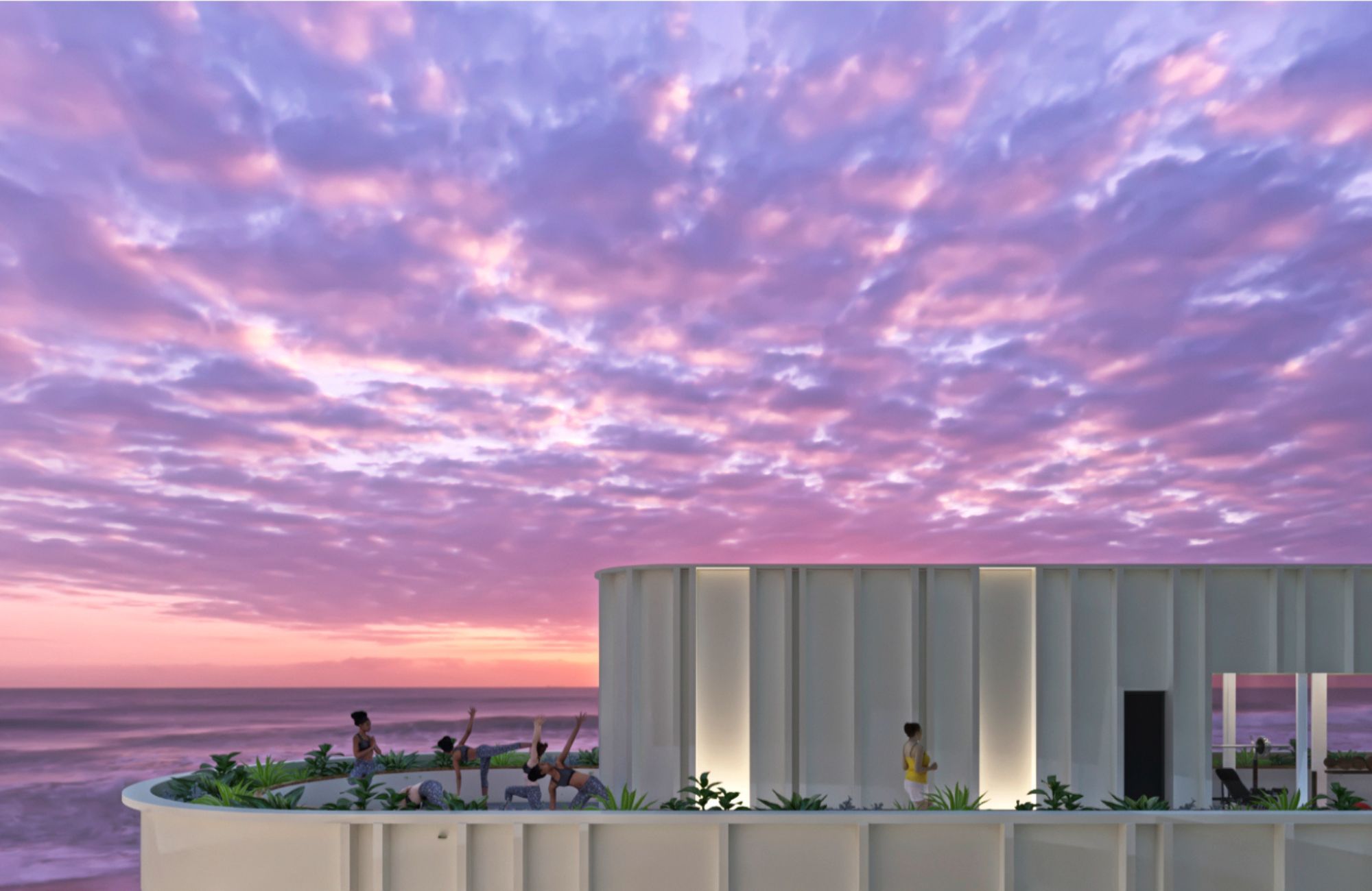 Condo with a pool by the sea and terrace, for sale in San Crisanto, Yucatan.