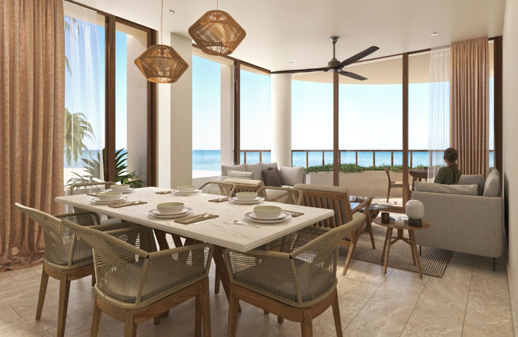 Apartment with access to the beach for sale, Progreso area, Merida, Yucatan.