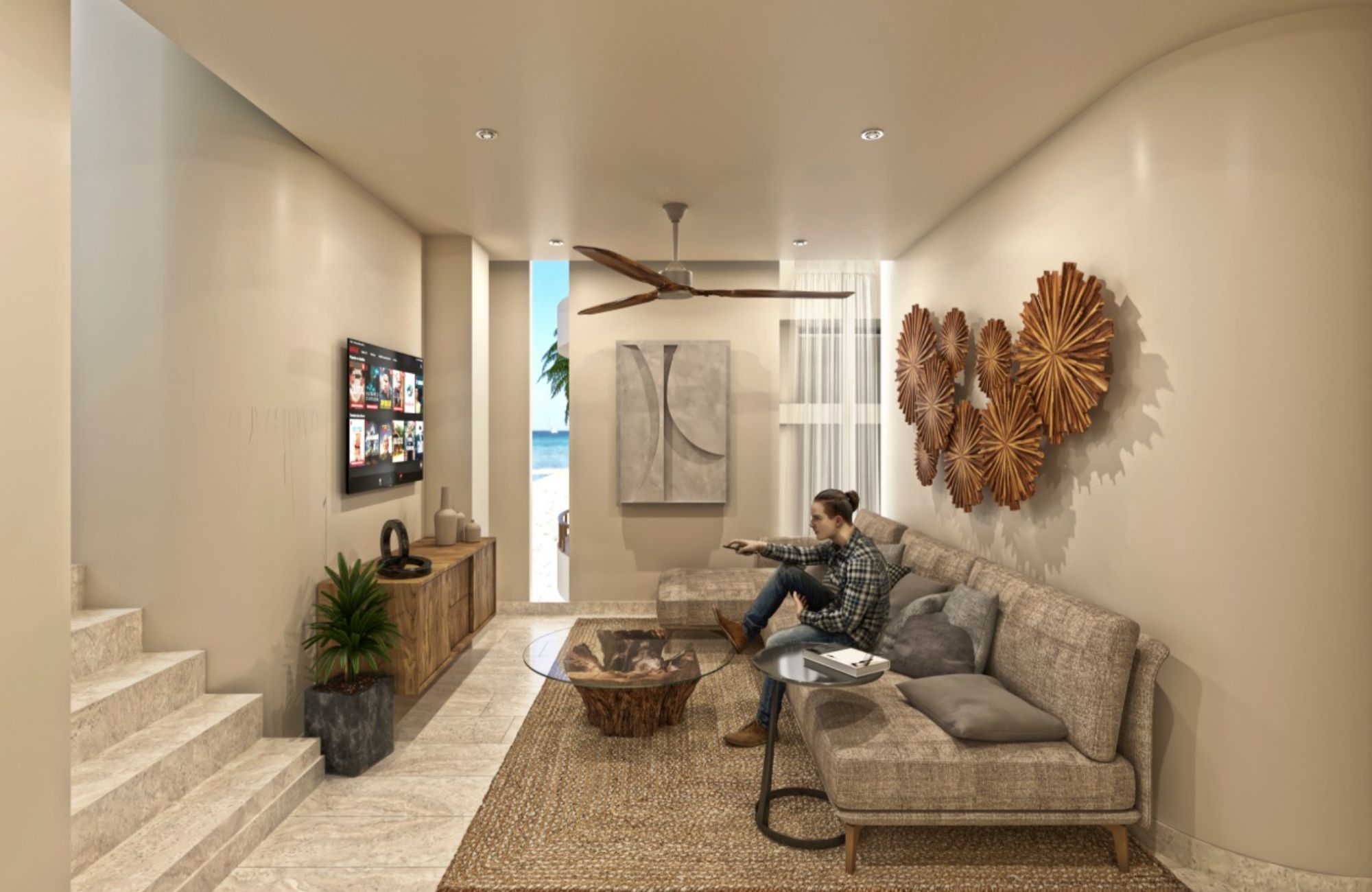 Apartment with access to the beach for sale, Progreso area, Merida, Yucatan.