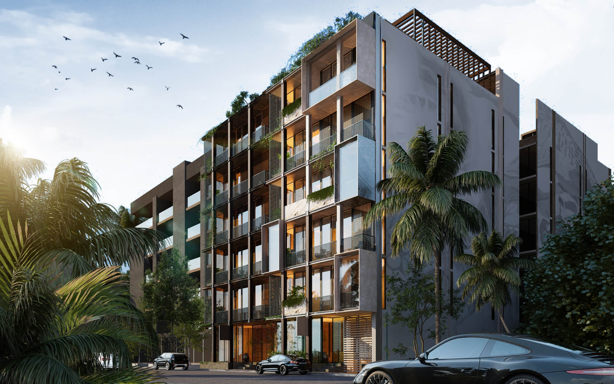 Turn-Key Studio with Ocean View Rooftop, Prime Downtown Playa del Carmen