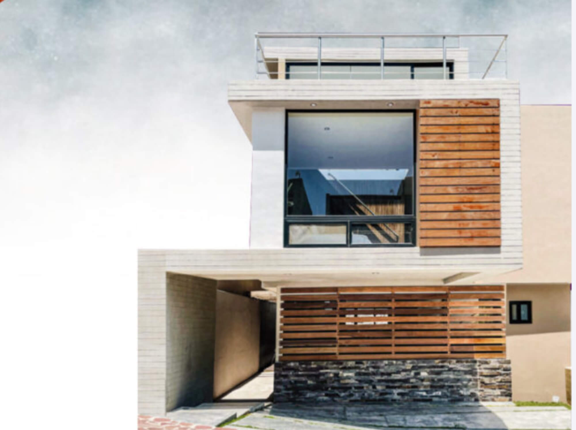 House with garden and rooftop, large spaces, pre-construction, Zibata for sale, Queretaro.