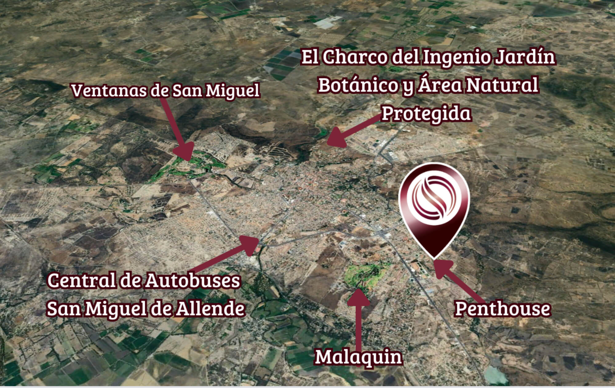 Penthouse with Jacuzzi, furnished and equipped, for sale, La Lejona San Miguel de Allende.