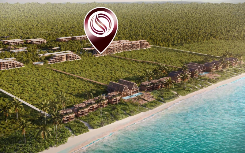 Condominium in luxury hotel, green views, with exclusive amenities in Punta Venado, Playa del Carmen.