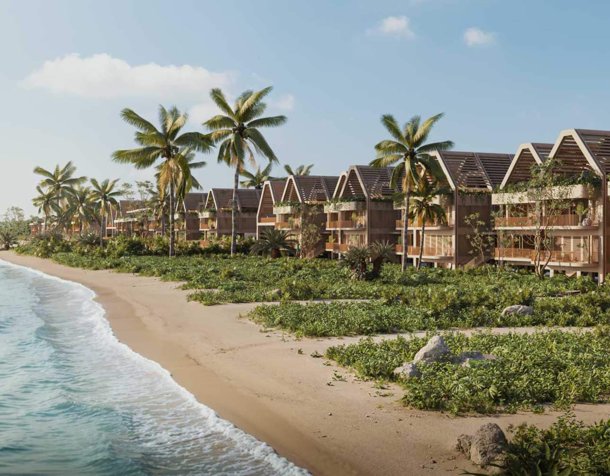 Oceanfront residence, in luxury hotel, exclusive amenities in Punta Venado, Playa del Carmen.