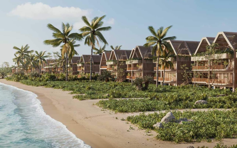 Oceanfront residence, in luxury hotel, exclusive amenities in Punta Venado, Playa del Carmen.