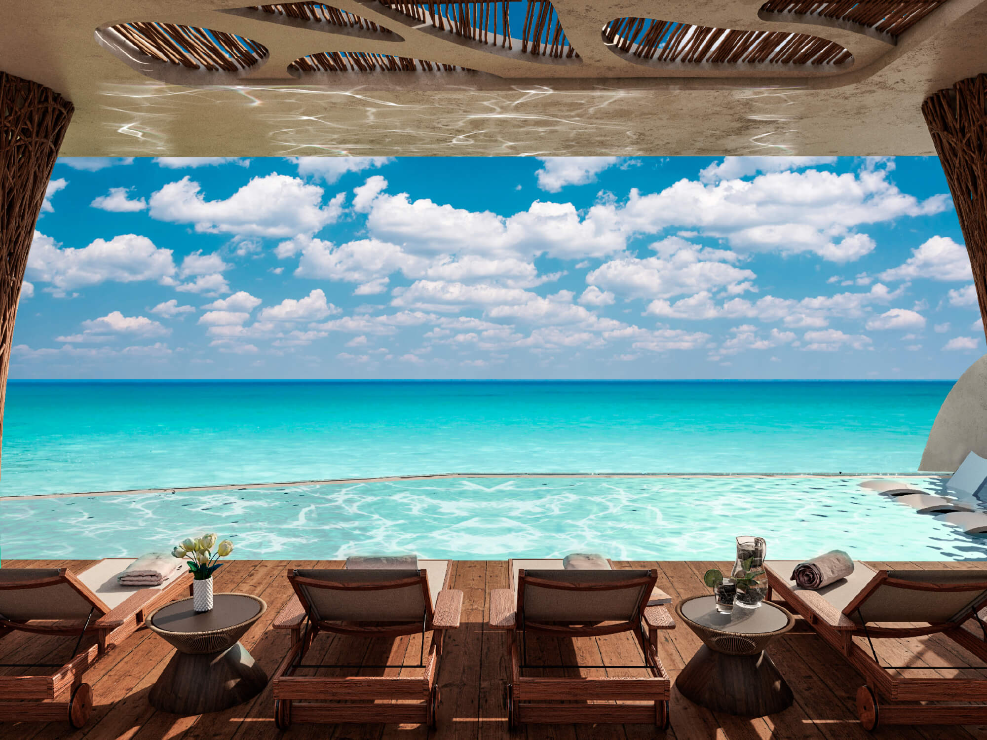 Condominium near the sea, lock off system, sky pool, coworking, pre-construction, for sale Tankah, Tulum.