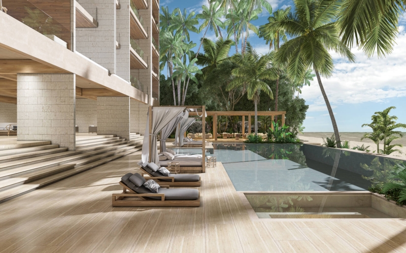 Condominium with access to the beach, for sale, Progreso area, Merida, Yucatan