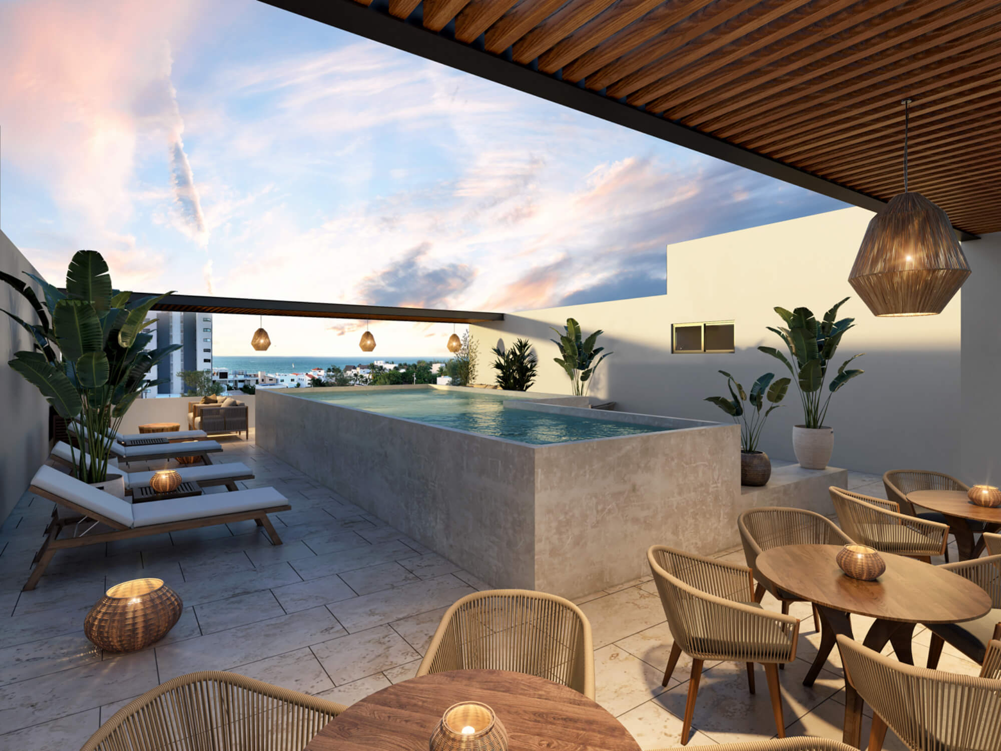 Apartment with beach club, pool, gym, cinema , North Zone, M&eacute;rida