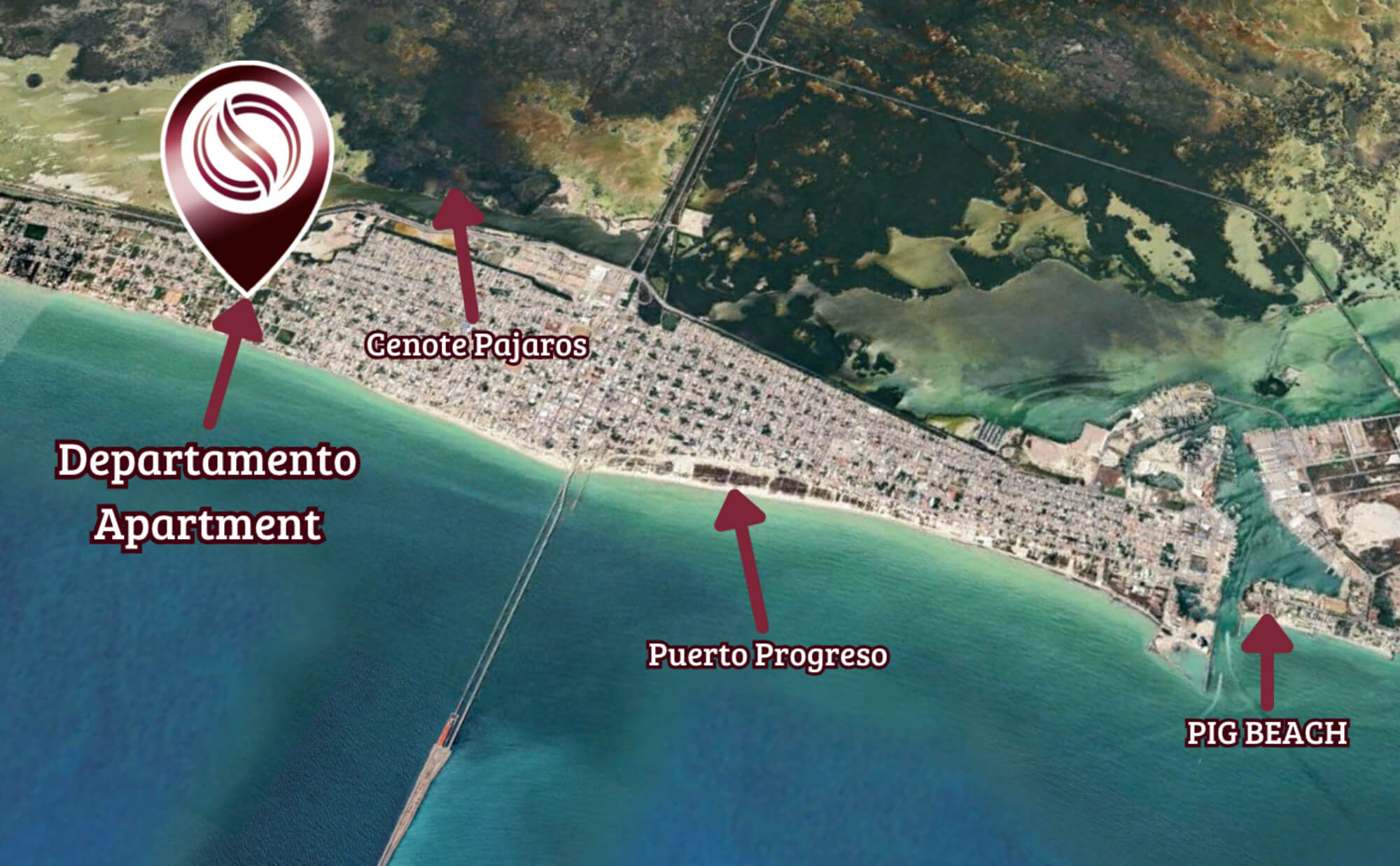 Apartment with beach club, pool, gym, cinema , North Zone, M&eacute;rida