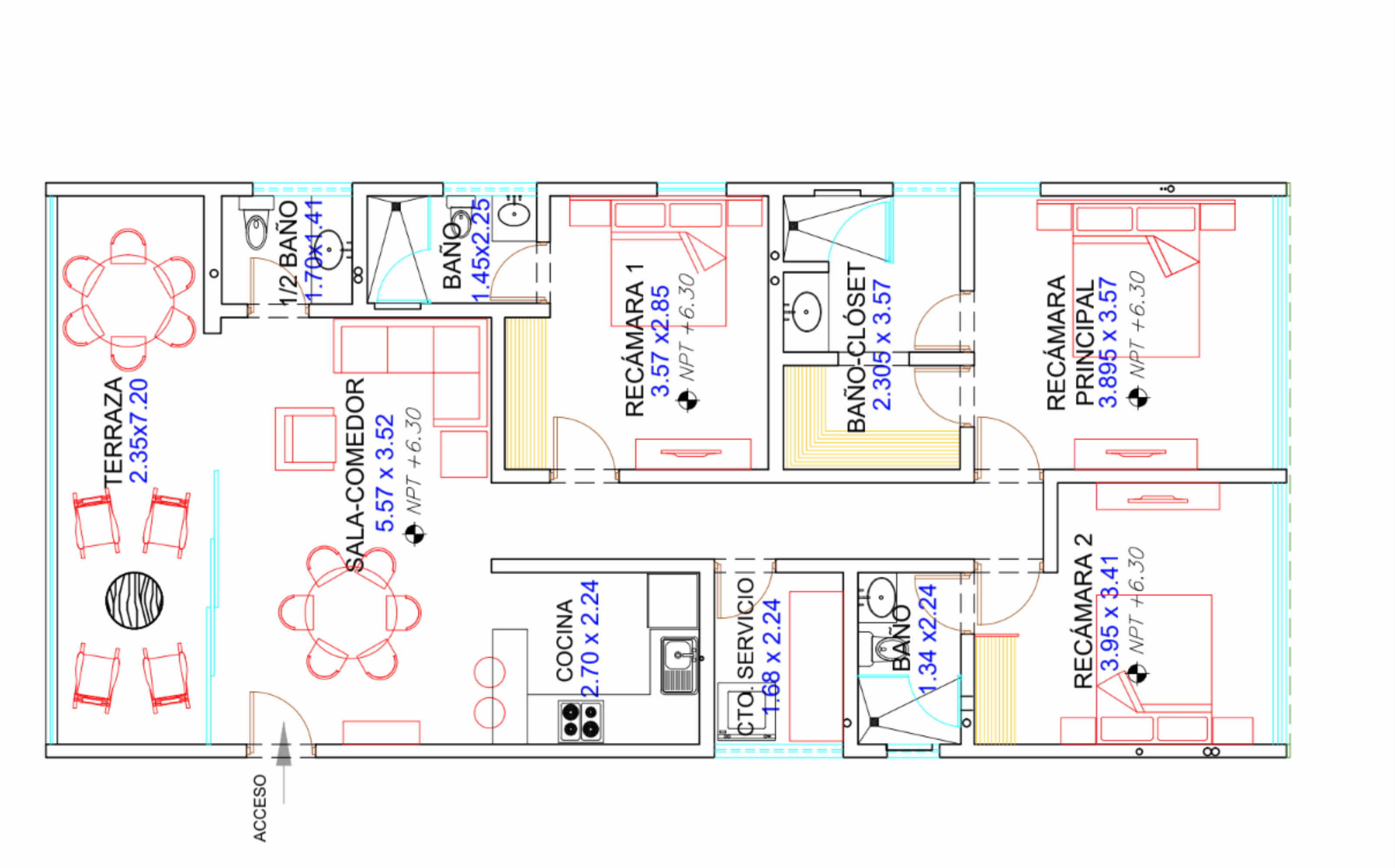 Apartment with beach club, pool, gym, cinema , North Zone, M&eacute;rida