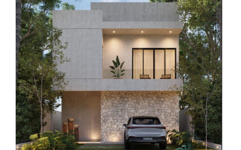 Residence with garden, terrace and clubhouse with amenities, for sale, Mayakoba, Playa del Carmen.