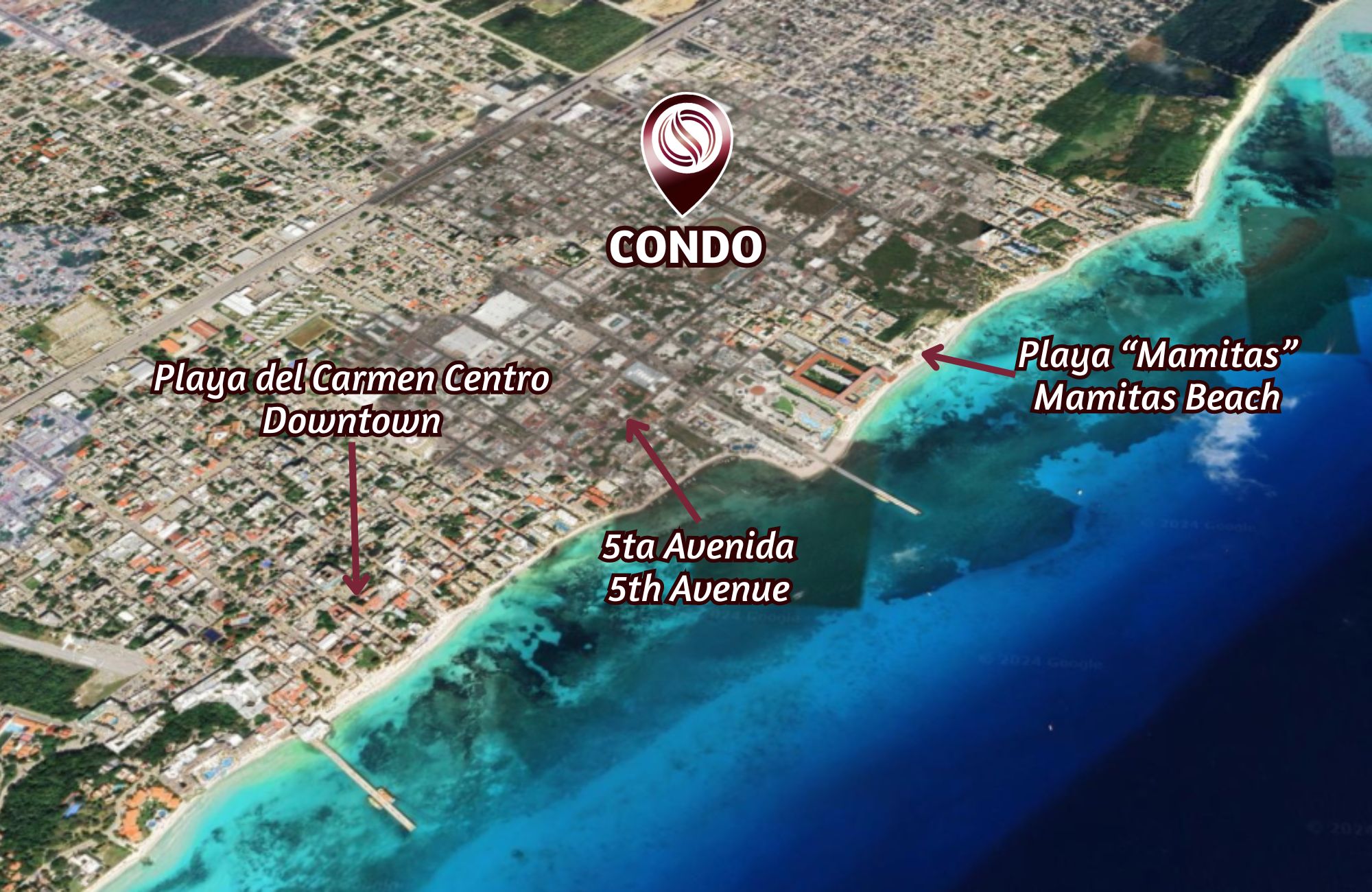 Apartment 190 meters from the beach, ocean view from rooftop, in a boutique hotel with room service, concierge, pool and barbecue area