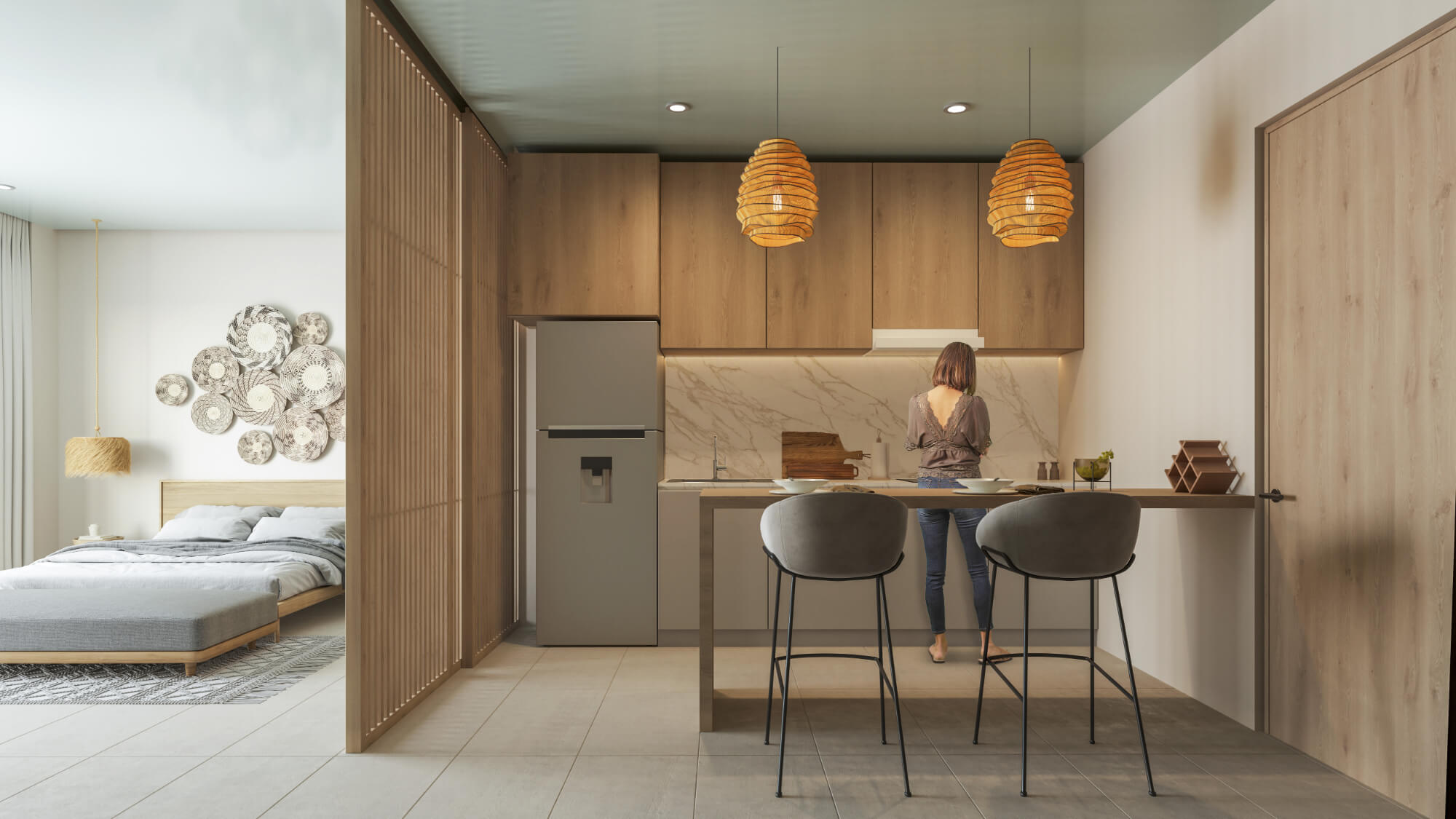 Apartment with pool, pet park for sale in Playacar, Playa del Carmen.