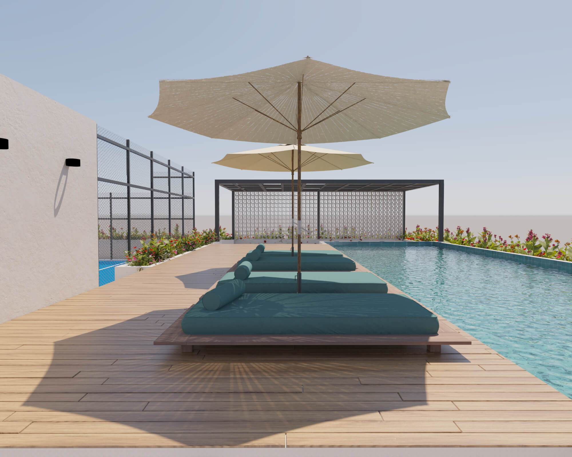 Apartment with pool, pet park for sale in Playacar, Playa del Carmen.