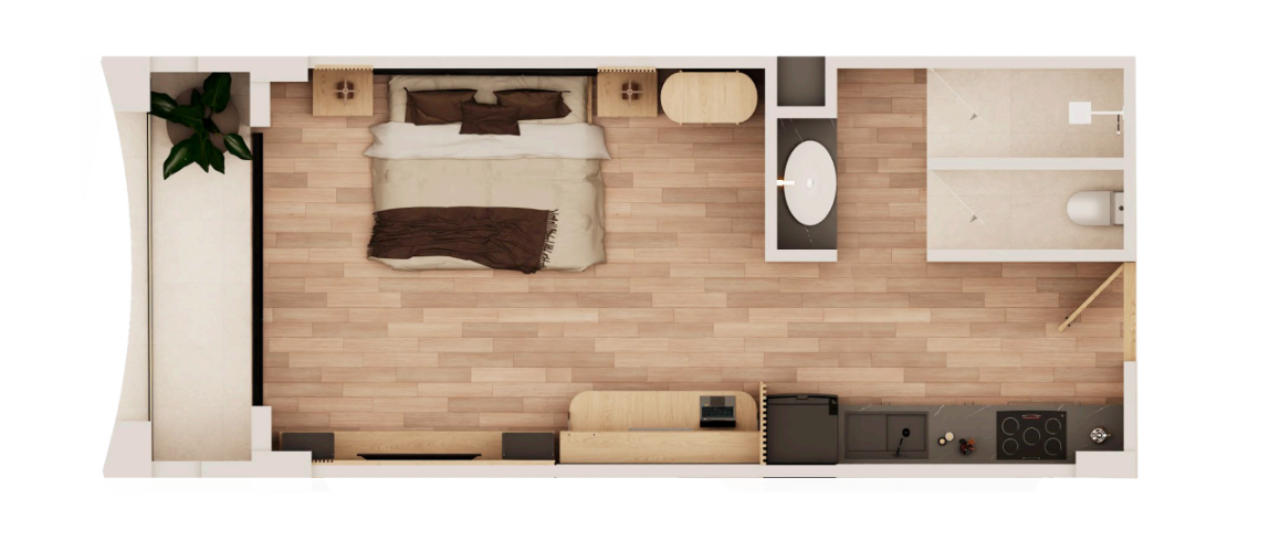 Condo with 3 pools, roof top terrace with 6 Jacuzzis, barbecue area, terrace with bar, in Lagunas de Ciudad Mayakoba for sale.