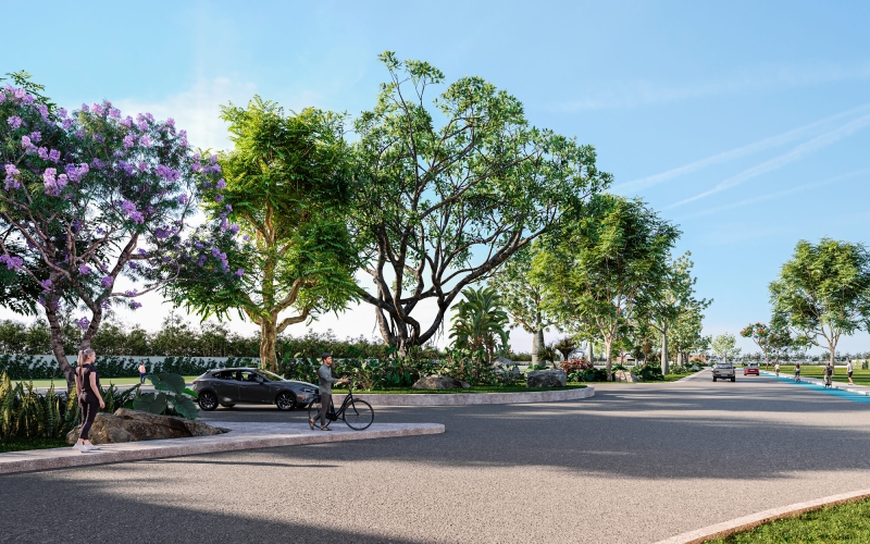 Single-Family Lot in Exclusive Gated Community with Many Amenities in Centro Maya, Playa del Carmen.