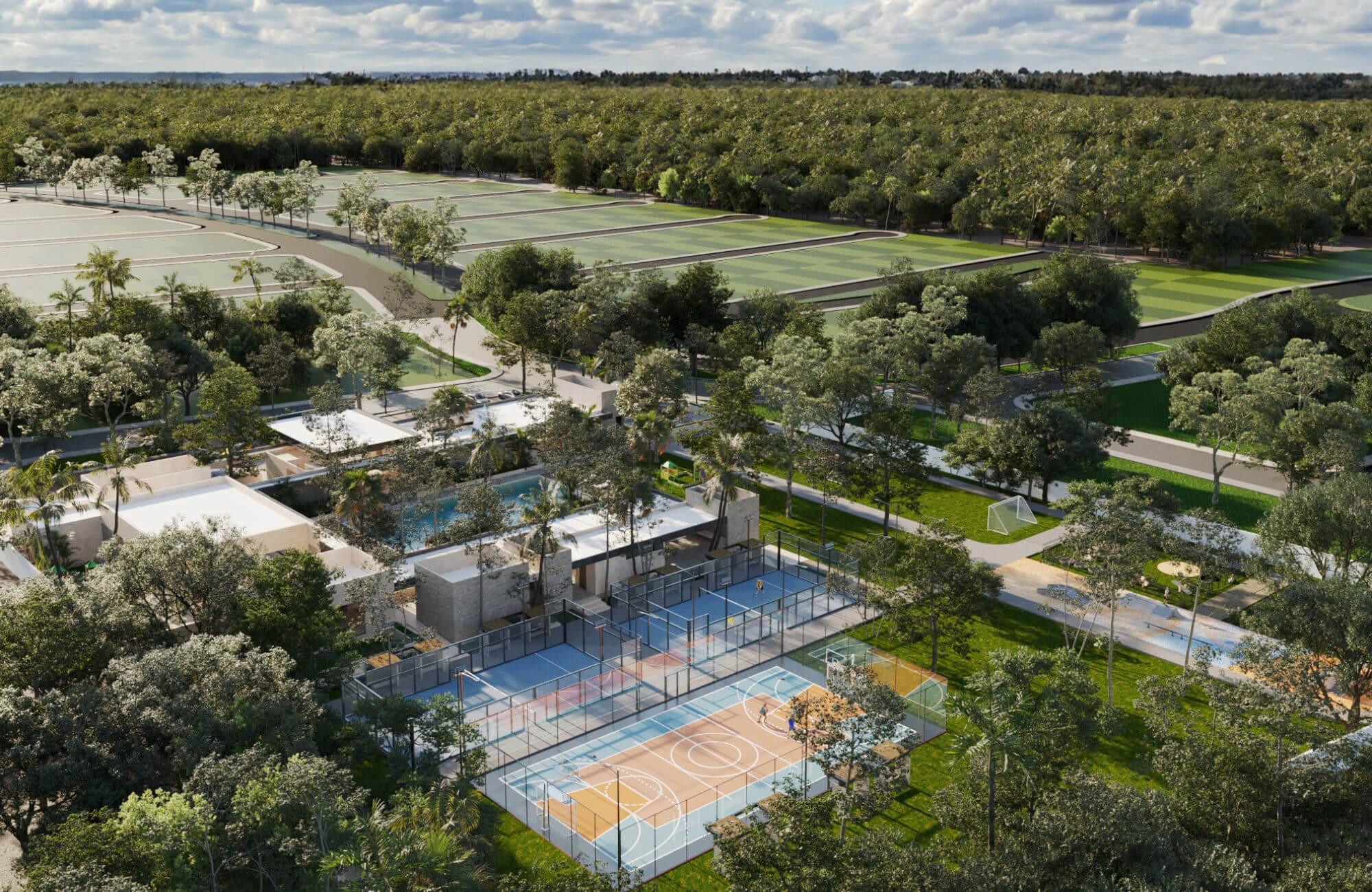 Residential land with amenities, for sale, Centro Maya, Playa del Carmen