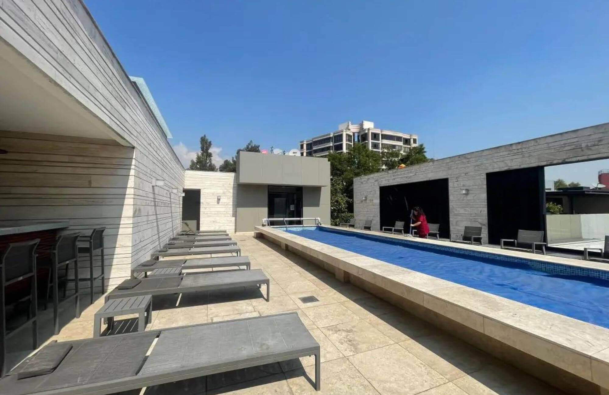 Departamento luminoso, jard&iacute;n central, alberca, bbq, gimnasio, en venta Polanco