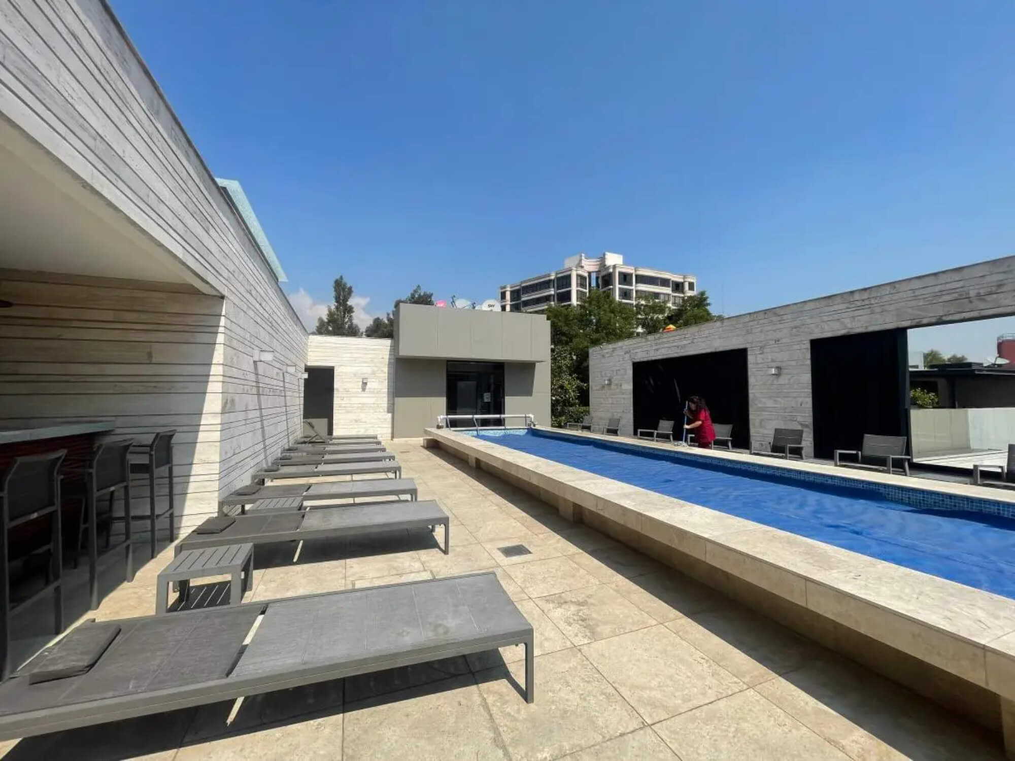 Departamento luminoso, jard&iacute;n central, alberca, bbq, gimnasio, en venta Polanco