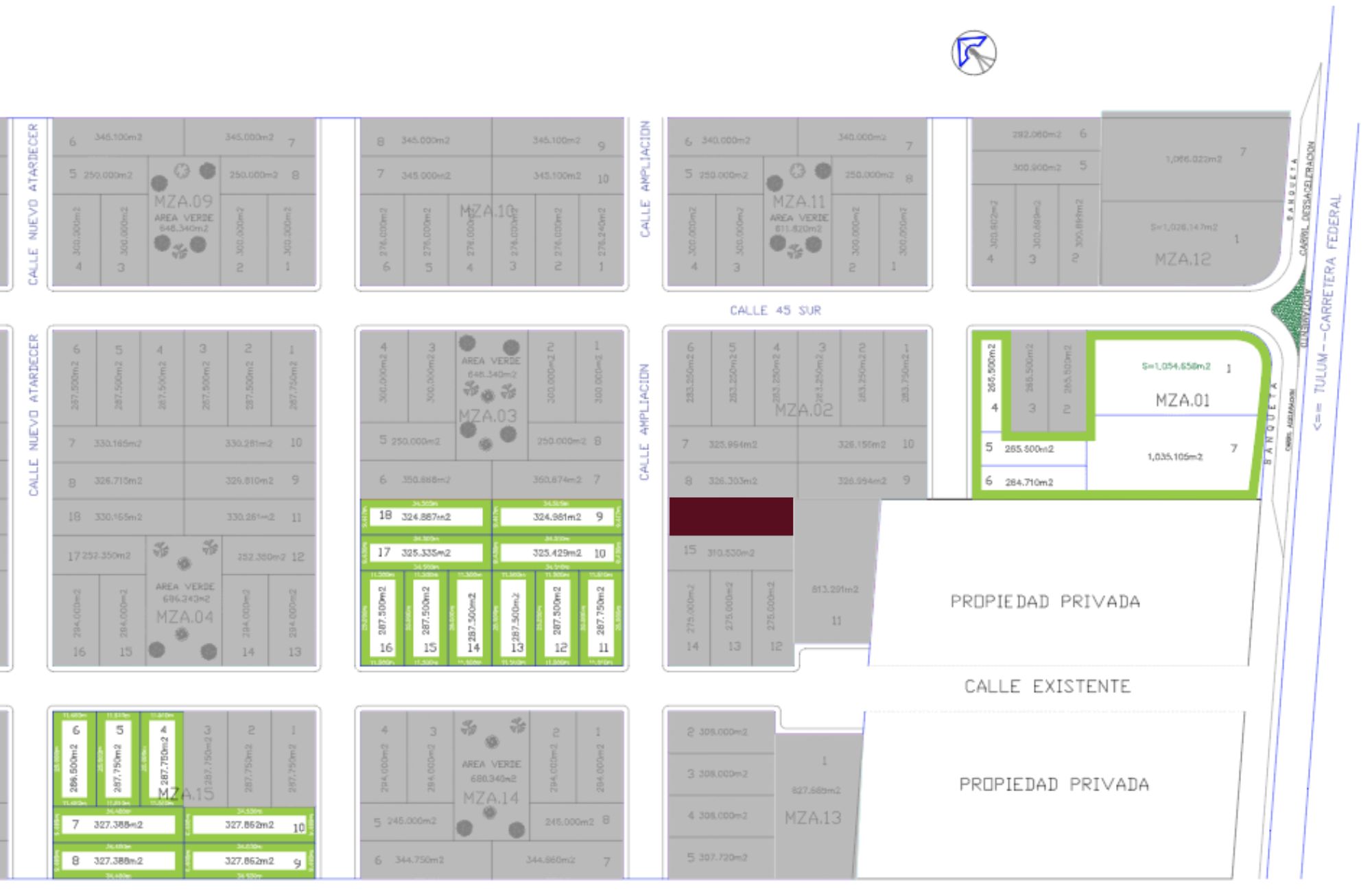 Lot with clubhouse for pre-sale in Centro Maya, Playa del Carmen