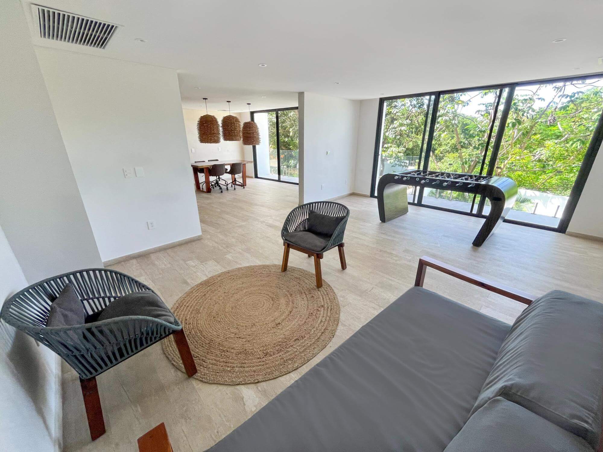 Condo with private pool, wraparound terrace, saline pool, coworking, Bio-Architecture, zen garden, solar panels, pre-construction, sale Regi